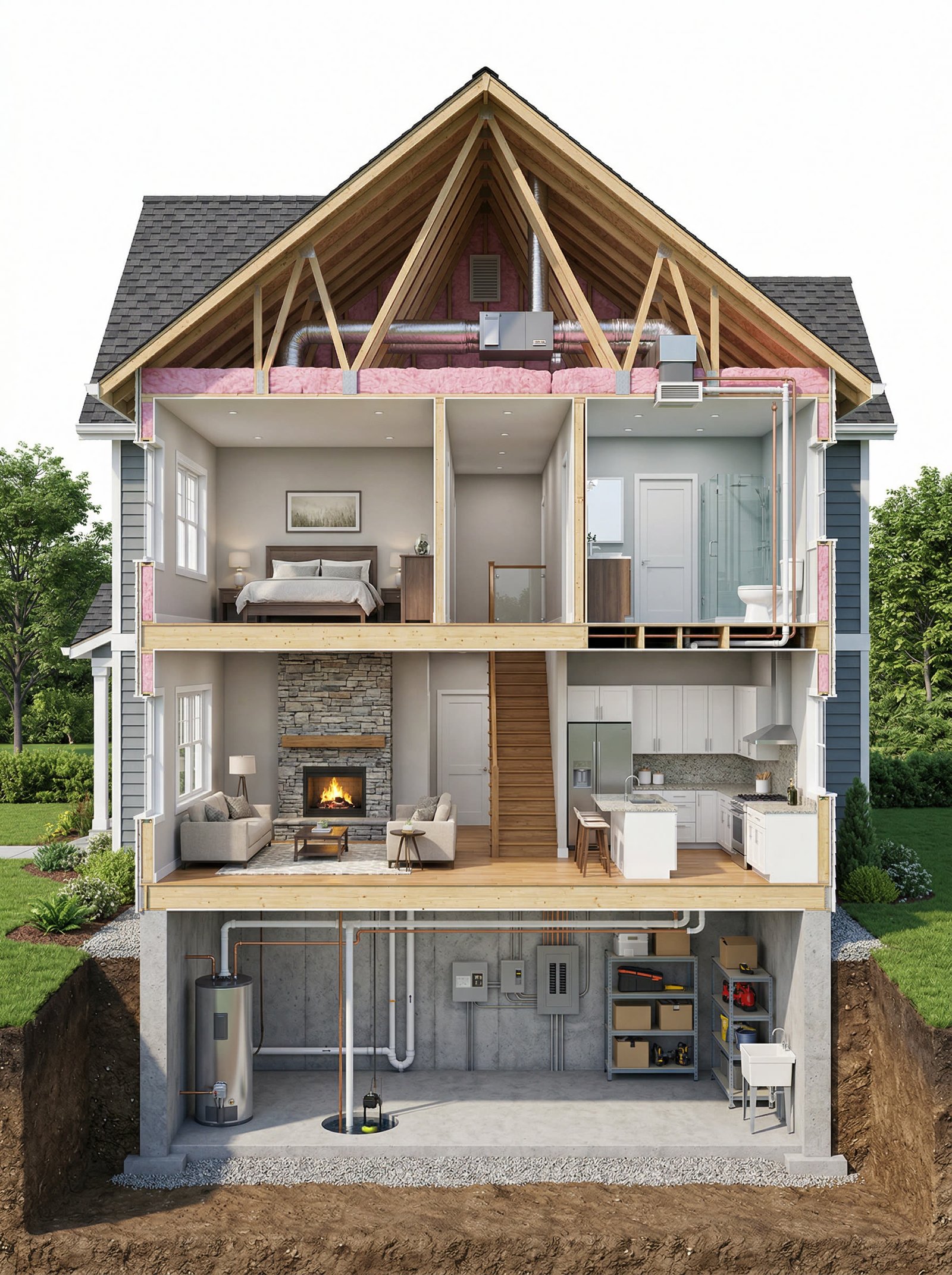 House cross-section
